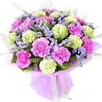 Букеты из гвоздик