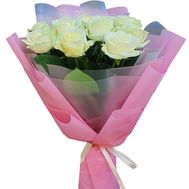 Букет квітів із 13 білих троянд