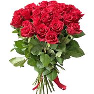 Букет із 27 червоних троянд