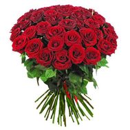 Букет із 41 червоної троянди