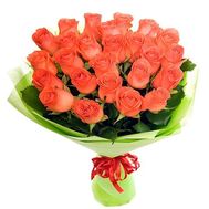Букет із 25 помаранчевих троянд