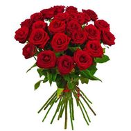Букет із 23 червоних троянд