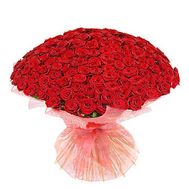 Букет із 151 червоної троянди