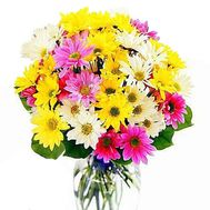 Букет із 9 хризантем