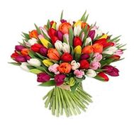 Букет квітів із 101 тюльпана