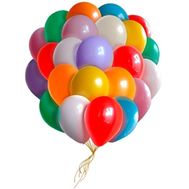 25 різнокольорових повітряних кульок