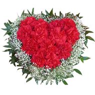 Серце із 17 гвоздик