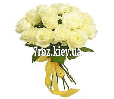 Букет із 19 білих троянд