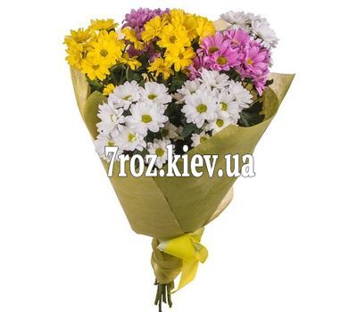 Букет із 7 хризантем