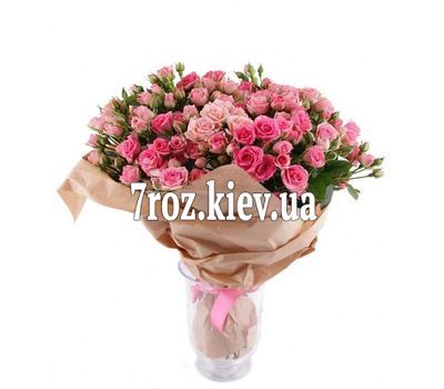 Букет із 27 рожевих троянд