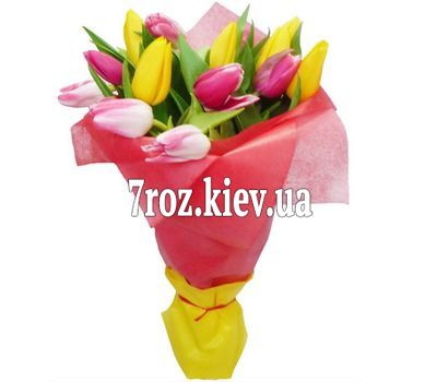 Букет із 17 тюльпанів