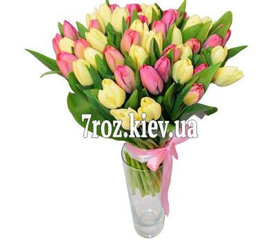 Букет із 45 тюльпанів