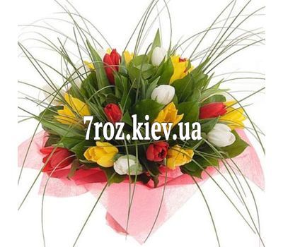 Букет квітів із 27 тюльпанів