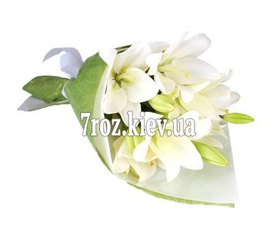 Букет із 3 білих лілій