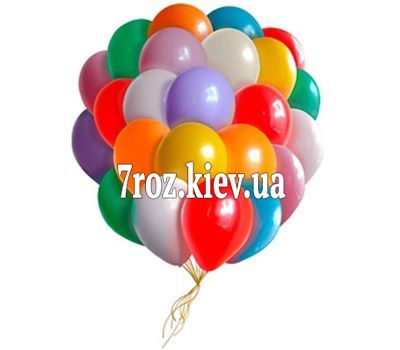 25 різнокольорових повітряних кульок