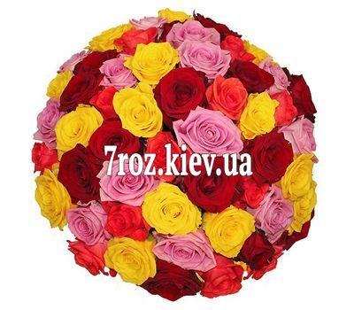 Букет із 65 троянд